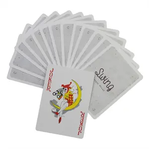 도매 저렴한 가격 인쇄 로고 사용자 정의 MOQ 1000pc 플라스틱 포커 카드 상자