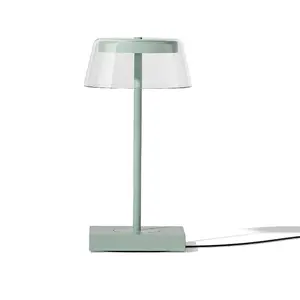 Klasik tarzı kısılabilir ev dekor Lampe de masa Led şarj edilebilir pil akülü cam masa lambaları lüks hediye