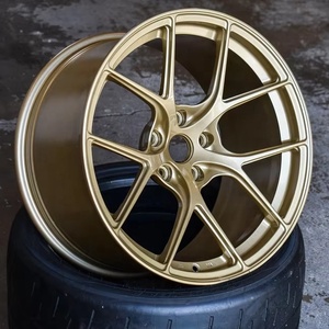Jantes forgées JW Custom TS5 à 5 branches, 18-21'', compatibles <span class=keywords><strong>BMW</strong></span> M3 M4 M2 Mustang WRX Civic Type R Porsche GT3 5x114.3 5x120 - Product Image 1