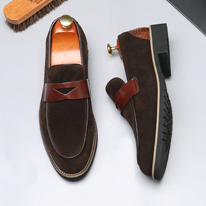 2024 New Casual Breathable Casual Trendy <b>Mens</b> Business Wedding Office Leather Dress Leather <b>Shoes</b> Rubber Upper Office <b>Shoes</b> - Product Image 3