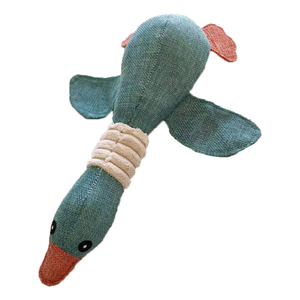 Duck Dog Toy Bulk Puppy Toy Chew Squeaky Plush Pet Dog Blue Duck Shaped Toy - Product Image 6