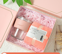 Ensemble cadeau personnalisé pour la Saint-Valentin, le mariage, le Nouvel An, la fête des mères, l'anniversaire, pour femmes, demoiselles d'honneur, avec tasse en acier inoxydable et serviette