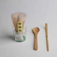Chasen à thé en bambou avec logo personnalisé japonais Fouet à matcha à 100 dents Tampons en poudre de thé vert pour un usage quotidien