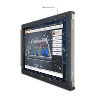 Monitor Industrial LCD de 15 Pulgadas con Panel Negro, Pantalla Táctil Capacitiva de Alta Precisión de 10 Puntos, Retroiluminación LED, para Máquinas Expendedoras