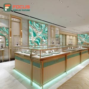 High Visibility Exclusive Jewelry Display System Tempered Glass Panel Brand Store Glass Showcase - Product Image 5