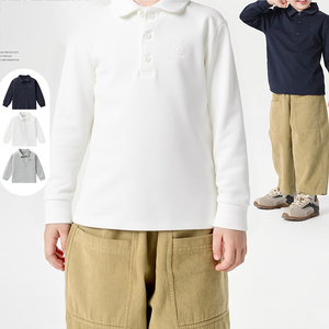 Nueva Colección Otoño 2026, Camiseta Polo de Manga Corta para Niños, Estilo Preppy Informal, 100% Algodón, Tejido de Punto, Moda Infantil - Product Image 2