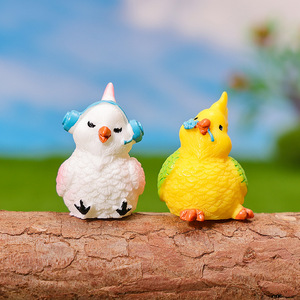 Ornement Créatif Micro-Paysage : Adorable <span class=keywords><strong>Petit</strong></span> Perroquet en Résine pour la Maison, la Voiture, <span class=keywords><strong>le</strong></span> Bureau – Accessoire de Décoration DIY - Product Image 2