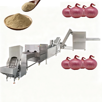 Ligne de production de poudre sans pelure pour oignons, asperges et betteraves commercialisée