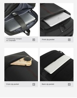 Mochila de Viaje Personalizada al por Mayor para Hombre, Mochila de Negocios Expandible Impermeable, Mochila de Gran Capacidad para Estudiantes