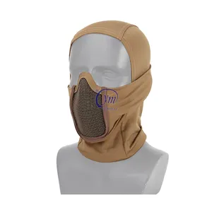 Steel Mesh Protective Geadgear Outdoor Cycling Personality Mask Tactical Protection Breathable and Quick Dry mask