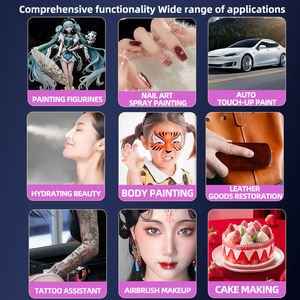 2026 nueva llegada equipos de uñas Kit de pistola de pulverización de peluquero Aerografo Accesorios <span class=keywords><strong>Barberia</strong></span> pinturas de aerógrafo profesional - Product Image 5