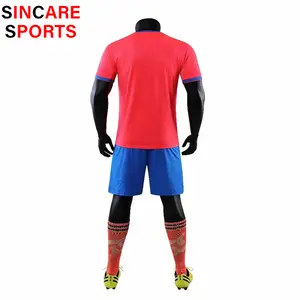 2024 Fashion Custom Made Solid Color Soccer Jerseys Sportswear Men's Soccer Uniform Football Team Shirts Custom