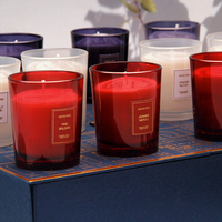 Luxuriöser Weihnachts-Adventskalender Duftende Sojawachs-Kerzen Geschenkset 12 Stück Aromatische Raumduft-Feiertagsdekoration Box