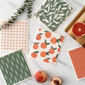 Torchons Suédois Super Absorbants Serviettes en <span class=keywords><strong>Papier</strong></span> de Cuisine Réutilisables et Anti-Rayures Linge à Vaisselle Lavable - Product Image 1