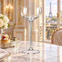 Verres à vin ultra-fins en cristal 150 ml incassables avec bordure dorée pour vin rouge et blanc, verre Nick Nora, couleur personnalisée, design moderne