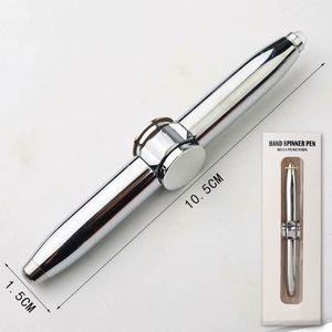 Hot-selling Fidget Spinner Stress Relief Metal Ballpoint Pen with LED <b>Light</b> Gel Pens with logo Custom Pens for Giving As a Gift - Product Image 6