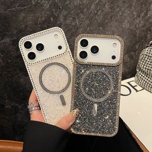 เคสโทรศัพท์แม่เหล็กขอบเพชรเคลือบไฟฟ้าสำหรับ iPhone 17 Pro Max, ช่องตัดที่แม่นยำ, ดีไซน์ดาวระยิบระยับสุดอินเทรนด์สำหรับรุ่น 13/16 - Product Image 3