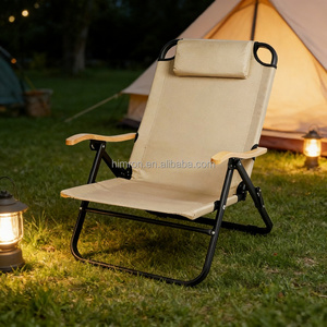 Sedia a Sdraio Pieghevole Portatile ad Alta Capacità di Carico con Cuscino, <span class=keywords><strong>Design</strong></span> Moderno in Alluminio per Esterni, Spiaggia, Pesca, Pause <span class=keywords><strong>Pranzo</strong></span> - Product Image 1