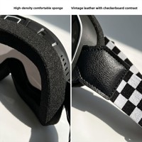 Lunettes de protection rétro en TPU de marque neutre pour motos Davidson, résistantes au vent et au sable, pour casques demi-ou 3/4 pour la conduite tout-terrain