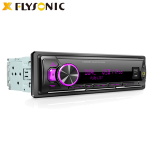 Flysonic-<span class=keywords><strong>radio</strong></span> Universal para coche, receptor <span class=keywords><strong>Fm</strong></span> auxiliar estéreo 1 Din, pantalla LED Sd, reproductor Mp3 - Product Image 2