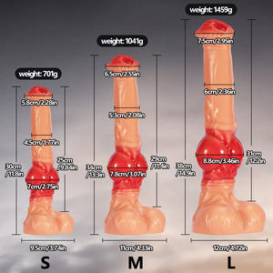قابس شرجي واقعي من السيليكون الناعم للنساء، مقاوم للماء، كبير الحجم وطويل، على شكل قضيب حصان، لعبة جنسية للبالغين - Product Image 1