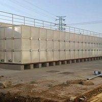 Réservoir de stockage d'eau en FRP/GRP sur mesure pour l'ingénierie à grande échelle