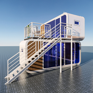 Design personalizado camada dupla única câmara conjunto recipiente casa pré-fabricada apple house importação kit casa pré-fabricada da china - Product Image 2