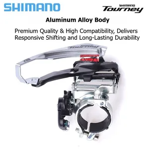 <span class=keywords><strong>SHIMANO</strong></span> TOURNEY FD TY500 <span class=keywords><strong>Desviador</strong></span> Delantero de 3x6, 3x7 y <span class=keywords><strong>3x8</strong></span> Velocidades, Abrazadera de 31.8mm y 34.9mm, Montaje de Banda para Bicicleta de Montaña MTB - Product Image 4