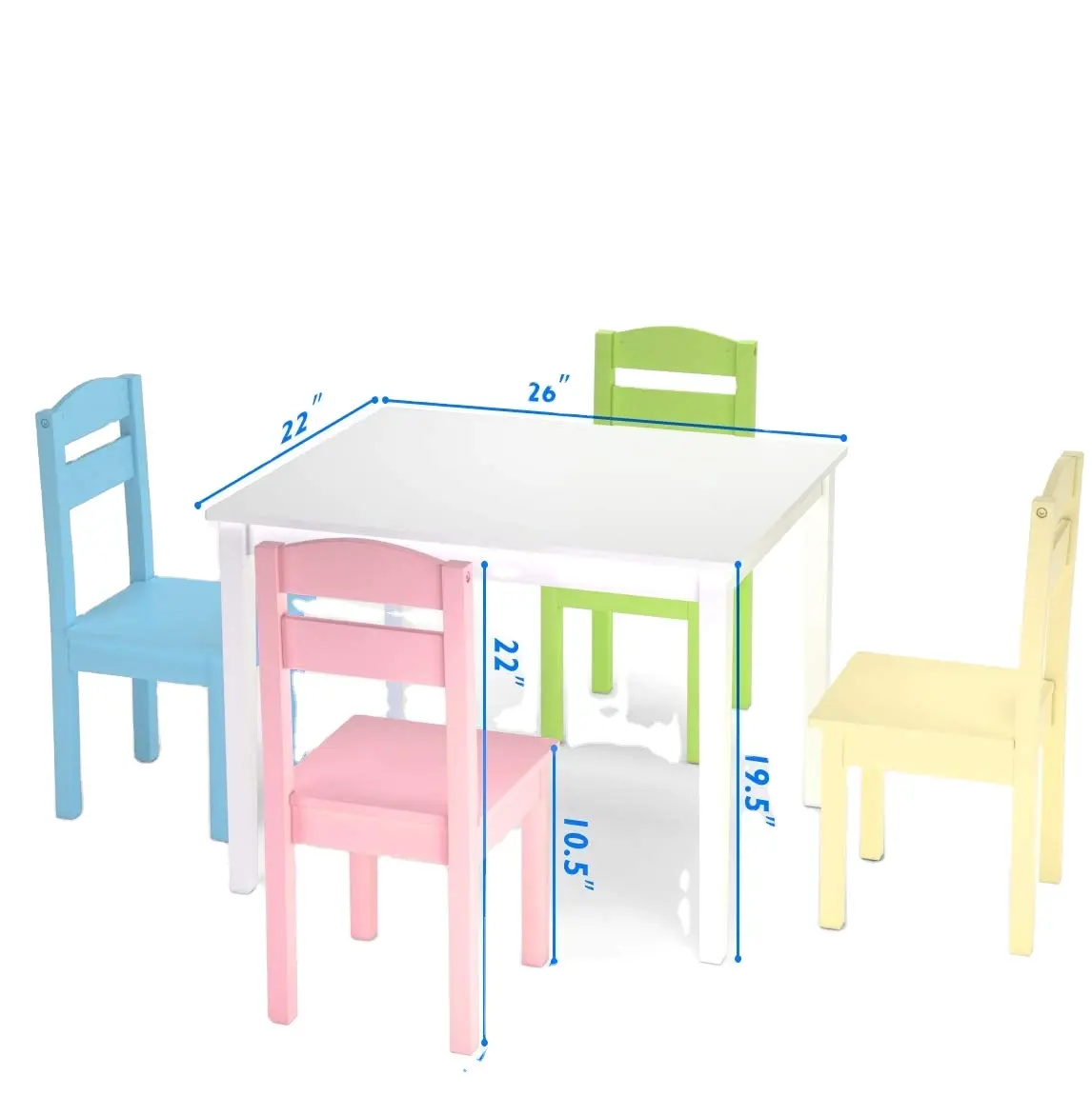 High quality wooden children learning table and chairs for baby children table