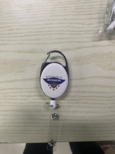 Wholesale Retractable Badge Reel Carabiner <b>Belt</b> Clip Key Ring for Travel Agency Automotive Retractable ID Card Holders Carabiner - Product Image 6