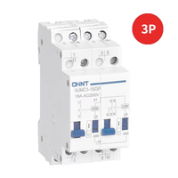 Relais de signal pulsé Chint NJMC1-16 3P AC 220V 16A, miniature, scellé, qualité industrielle, bornes à vis en alliage d'argent, usage général