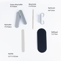 Kit de manucure professionnel pour salon de beauté des ongles, outils d'art des ongles, vernis jetables, 5 pièces