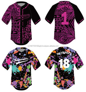 Camisetas de béisbol de alta calidad personalizadas Camisetas de béisbol de malla de poliéster transpirable y reciclable de secado rápido ropa deportiva - Product Image 6