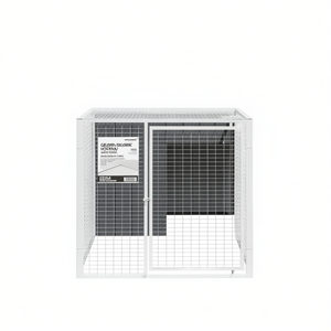 Cage à poulets de type H 46,1x79,1x48,4 pouces en acier galvanisé haute rigidité anthracite - Product Image 1