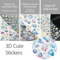 Etiquetas Adhesivas de Vinilo Impresas Personalizadas a Prueba de Agua al por Mayor, Hoja de Etiquetas 3D de Papel Bonitas para Decoración