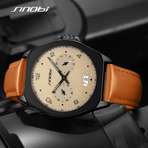 Reloj de Pulsera de Cuarzo para Hombre con Correa de Cuero Genuino de Alta Calidad, con Calendario, Resistente al Agua, de Alta Textura y a la Moda - Product Image 5