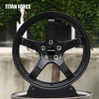 Jantes forgées TITAN FORCE 18x9.5 19x10.5 5x114.3 Bronze Mat pour voitures de course JDM, compatibles Toyota Supra, Nissan Z, Subaru WRX STI