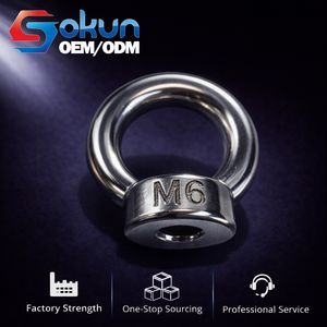 Tuerca de Anillo DIN 582 de Acero Inoxidable Clase 4.8, Zincada, Resistente a la Corrosión, M3/M4 - Product Image 1