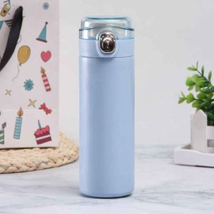 Vaso Térmico de Acero Inoxidable de Doble Pared, Botella de Agua con Aislamiento Térmico para Viajes, Diseño Minimalista con Tapa, Mantiene la Temperatura de 12 a 24 Horas - Product Image 5