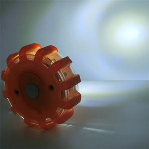 Gele 12 + 3 Led Magnetische Wegfakkels Noodveiligheidslicht Knipperend Wegbaken Met Haak - Product Image 5