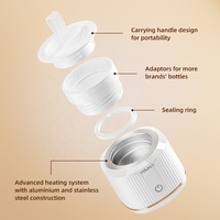 Chauffe-biberon électrique OEM rechargeable par USB, batterie 9000 mAh, chauffe rapide, température réglable, pour l'alimentation du bébé