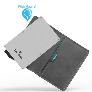 Porte-cartes en daim CardHoda, portefeuille magnétique fin à ouverture automatique, design minimaliste unisexe avec fonction magnétique - Product Image 1