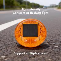 Marqueur routier à LED clignotant solaire LLM-LB-09 en plastique, type œil de chat, étanche IP68, pour la sécurité routière