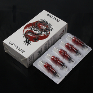 MAXTATO 20 unidades/caja <span class=keywords><strong>Agujas</strong></span> de cartucho para tatuaje rojas 3RL 5RL 7RL 9RL <span class=keywords><strong>5RS</strong></span> 9RS con membrana - Product Image 3