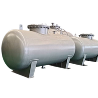 Tanque de Almacenamiento de Gas LPG Horizontal Sobre el Suelo, Estándar ASME, con Soporte, para Almacenamiento de Amoníaco - para Zambia y Nigeria