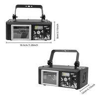 Proyector DMX512 con Control Remoto, Haz de Luz 3D a Todo Color RGB, Más de 1000 Patrones, Luces de Discoteca para DJ, Luces de Escenario para Fiestas, IP44, 4000 Lúmenes, Luces para Festivales y Eventos
