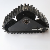 Kit de conversion de chenilles arrière électriques haute performance pour quad, motoneige, kart et roues de ski - Remplacement