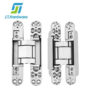 Concealed Hinge 180 Degree Open 3D 3 Direction Adjustable Hidden Invisible Concealed Hinge