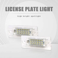 2 pièces lampe de plaque d'immatriculation sans erreur 12V pour VW Golf 5 Plus Passat Caddy III Jetta pour Skoda Super accessoires de voiture