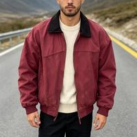 Blouson bomber décontracté à col à revers pour homme, imperméable, coupe ample, coupe-vent, respirant, unisexe